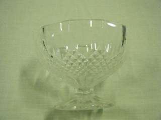 Cristal DArques Lead Crystal Glass Footed Bowl France  