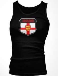 England Flag Retro Crest Juniors Tank Top Shirt English  