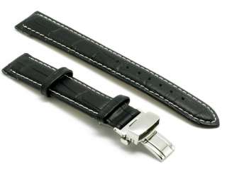 20mm Leather watch Band DEPLOYMENT CLASP fits TAG Heuer  
