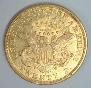 1874 S US Liberty $20 Dollar Double Eagle Gold Coin  