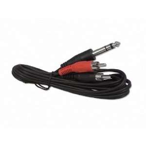   Foot 1/4 (6.3mm) Stereo Headphone To RCA Adapter Cable Electronics