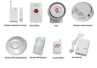 wireless door magnetic detector 1 siren 2 remote controllers 1 power 