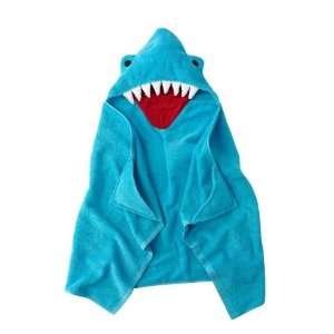  Hooded Baby/Toddler Bath Towel & Mitten   Shark 