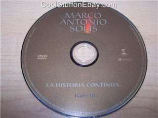 MARCO ANTONIO SOLIS LA HISTORIA CONTINUA PARTE III ~DVD  