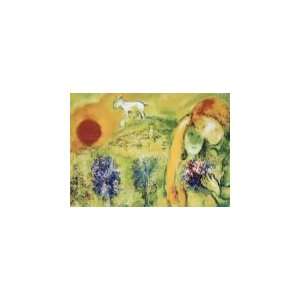  Les amoureux de Vence (Marc Chagall)   500 Pieces Jigsaw 