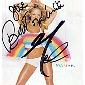 Mariah Carey Autographed Signed CD Cover & Proof