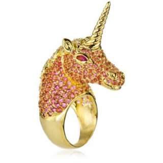 nOir Novelty Gold Unicorn Ring   designer shoes, handbags, jewelry 