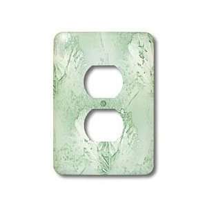 Patricia Sanders Creations   Green Poppy Floral Art   Light Switch 