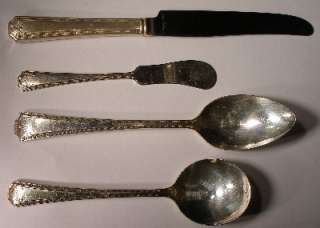 NATIONAL Silverplate ADAM 1917 116 Piece Service for 8  