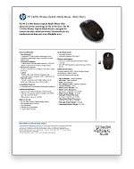  HP 2.4 GHz Wireless Optical Mobile Mouse   Black Cherry 