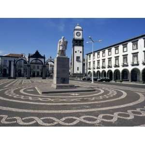  Main Square with Cabral Statue, Ponta Delgada, Sao Miguel 