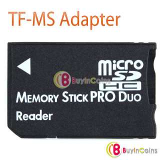 New Micro SD SDHC TF to Memory Stick MS Pro Duo Reader PSP Adapter 