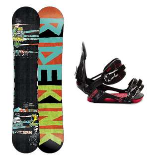 Ride Kink Mens Snowboard Package 155cm/Medium NEW  