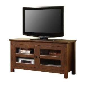   Full Door TV Console   Walker Edison WQ42CFDTB Furniture & Decor