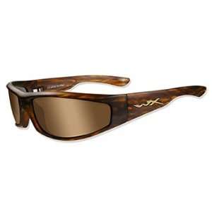 Wiley X Impact Resistant Sunglasses  Revolvr   Gloss Layered Tortoise 