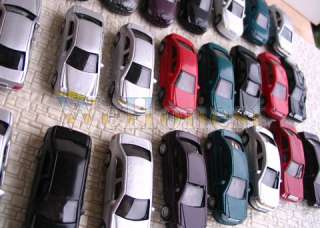 50 pcs HO Scale 1/100 well painted Model Cars  