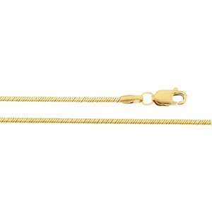   Gold Snake Chain. 18 Inch Snake Chain In 14K Yellow Gold Jewelry