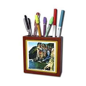   Italy   Tile Pen Holders 5 inch tile pen holder