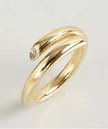 Tiffany & Co. Tiffany & Co. diamond and gold coil ring style 