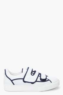 Raf Simons Low Top White Velcro Sneakers for men  