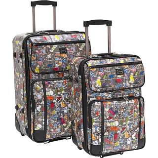 Sydney Love Diva Dogs 2pc Luggage Set   Multi  