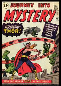 JOURNEY INTO MYSTERY #83 (Aug. 1962) w/Thor Marvel Comics Cover Poster 