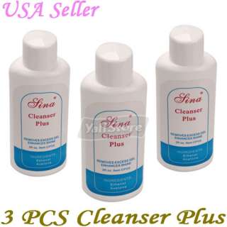 Pcs Nail Art Acrylic UV Gel Remover Tip Cleanser Plus Clean US 
