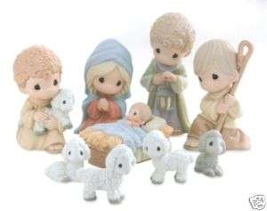 Precious Moments Nativity 9 Piece Set Come Let Us Adore Him Regular 