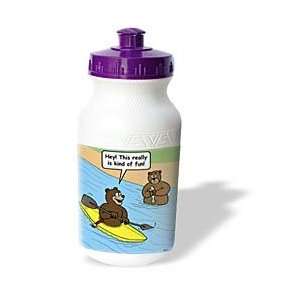   General Cartoons   Bears Kayaking   Water Bottles