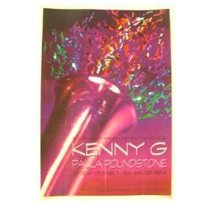 Kenny G Concert Poster Handbill San Jose CA