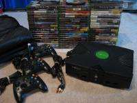 Microsoft XBOX Console System Black w/ 70 Games Bundle LOT FAST & FREE 