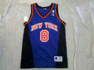 LATRELL SPREWELL RETRO CHAMPION NEW YORK KNICKS JERSEY  