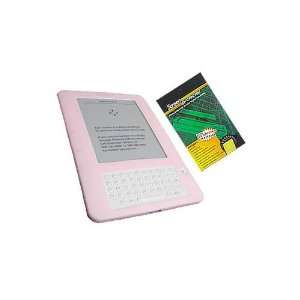   Kindle 2 2nd Generation Clear Screen Cover + Soft Pink Case 