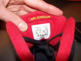 Boys Nike Air Jordan 60 Sixty Plus Black Red Yellow Ice 6Y Womens 7.5 
