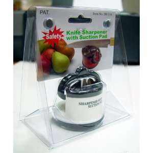 Knife Sharpener with Suction Cup Base 