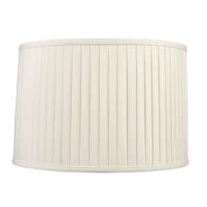 Lighting S568 / S569 Shantung Silk Pleat Drum Lamp Shade in Off White 