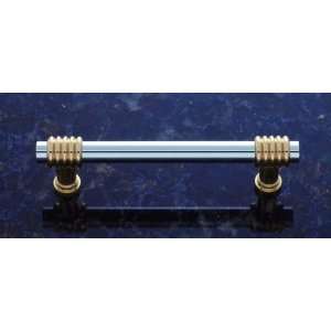   to Center Ribbed Bar Pull   Brass   Chrome Patio, Lawn & Garden