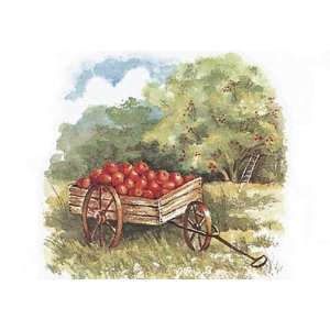 Wagon of Apples by Peggy Thatch Sibley 7x5  Kitchen 
