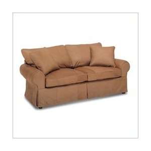  Cherry Distinction Leather Skirted Sofa (multiple finishes 
