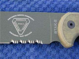 ONTARIO KNIFE CO RANDALL RTAK 2 COMBAT TACTICAL PARTIALLY SERRATED 