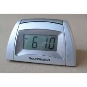  Soundesign LCD Alarm Clock   Requires 2 AA Batteries (not 