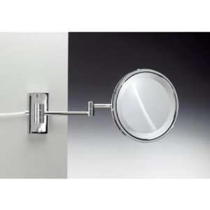   Electric Lighted Wall Mounted Mirror Satin Nickel