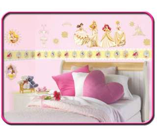 one set of Disney princess Wall stickers. Each pack contains 4 sheets 