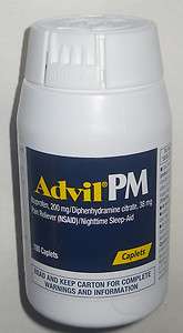 Advil PM Ibuprofen 200mg Pain Reliever / Nighttime Sleep Aid 360 
