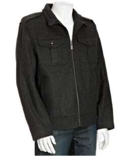 MICHAEL Michael Kors charcoal wool blend zip front jacket   up 