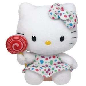   Ty Beanie Baby Hello Kitty Plush Doll Toy   Lollipop Toys & Games