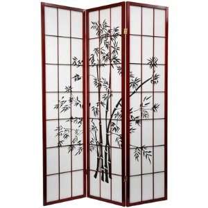  Oriental Furniture SS LUCKY Rosewood 6P Lucky Bamboo Room 