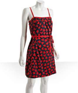 Marc by Marc Jacobs bright navy cotton Wild at Heart print dress 