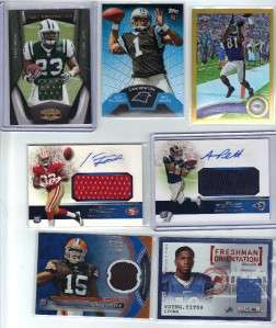 Auto Jersey Collection Lot Topps Chrome Refractors, Cam Newton Sports 