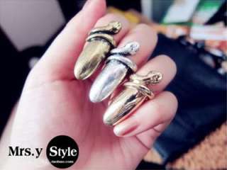Fashion Retro Punk Viper Snake Design Fingernail Ring JR167 On Sale 